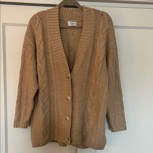 Old Navy Women's Beige Cable Knit Cardigan